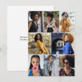 Maak Je Eigen Foto Collage Met 8 Foto's Notitiekaartje (Voorkant / Achterkant)
