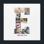 Maak je eigen foto-collage met de letter E<br><div class="desc">Deze monogram fotocollage is een persoonlijk ontwerp dat een krachtig monogram (beginletters of een letter) combineert met een verzameling foto's die artistiek binnen of rond het monogram zijn gerangschikt. Het is een stijlvolle manier om herinneringen te laten zien en tegelijkertijd een unieke, elegante touch toe te voegen aan decoratie of...</div>