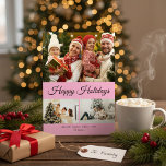 Maak Je Eigen Foto Collage Paarse Achtergrond Feestdagenkaart<br><div class="desc">Deel de vreugde van je jaar met een gekoesterde aandenken van Christmas Cluster. Deze elegante, volledig aanpasbare fotocollage kerstkaart is de perfecte manier om je favoriete familiemomenten te tonen, van een enkele gekoesterde foto tot een feestelijk multi-foto overzicht van het jaar. Gemaakt voor hoogwaardig drukwerk, zal je gepersonaliseerde kaart opvallen...</div>