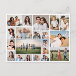 Maak Je Eigen Foto Collage van 20 Foto's Briefkaart