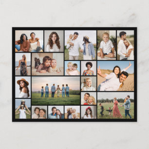 Maak Je Eigen Foto Collage van 20 Foto's Briefkaart