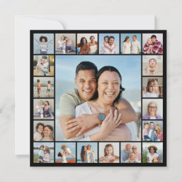 Maak Je Eigen Foto Collage van 21 Foto's Notitiekaartje