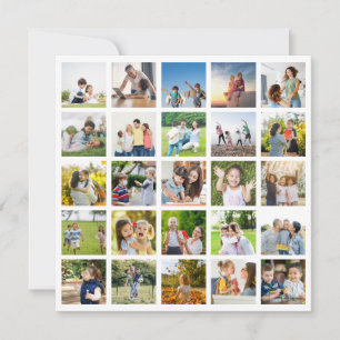 Maak Je Eigen Foto Collage Van 25 Foto's Bewerkbaa Kaart