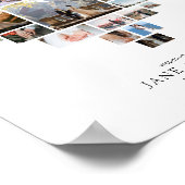 Maak Je Eigen Foto Collage van 30 Foto's Poster (Hoek)
