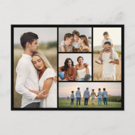 Maak Je Eigen Foto Collage van 5 Foto's Briefkaart