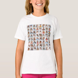 Maak Je Eigen Foto Collage van 64 Foto's T-shirt