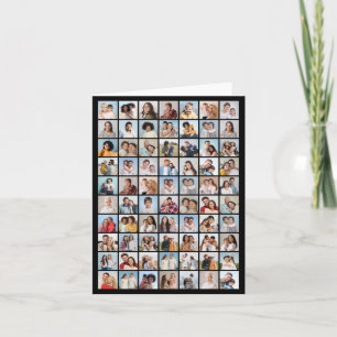 Maak Je Eigen Foto Collage van 70 Foto's Notitiekaartje