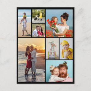 Maak Je Eigen Foto Collage van 8 Foto's Briefkaart