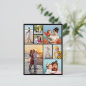 Maak Je Eigen Foto Collage Van 8 Foto's Briefkaart (Staand voorkant)