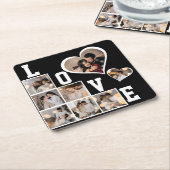Maak Je Eigen Foto Collage van 8 Foto's Kartonnen Onderzetters (Schuin)