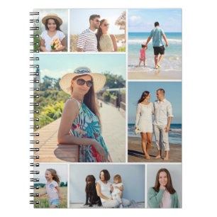 Maak Je Eigen Foto Collage van 8 Foto's Notitieboek