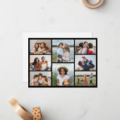 Maak Je Eigen Foto Collage Van 8 Foto's Notitiekaartje (Voorkant / Achterkant in situ)