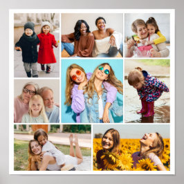 Maak Je Eigen Foto Collage van 8 Foto's Poster