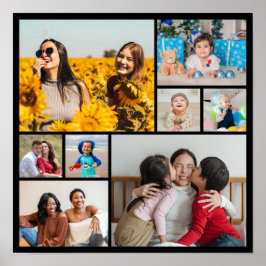 Maak Je Eigen Foto Collage van 8 Foto's Poster