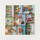 Maak Je Eigen Foto Collage van 9 Foto's Wandkleed (Voorkant (horizontaal))