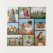 Maak Je Eigen Foto Collage van 9 Foto's Wandkleed (Voorkant)