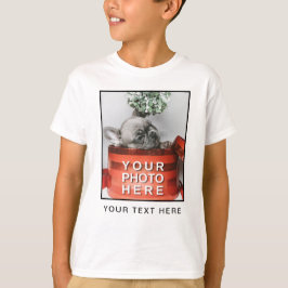Maak Je Eigen Foto & Custom Tekst T-Shirt