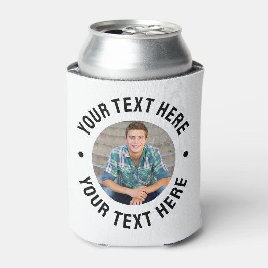 Maak Je Eigen Foto En Tekst Blikjeskoeler (Blikje Voorkant)