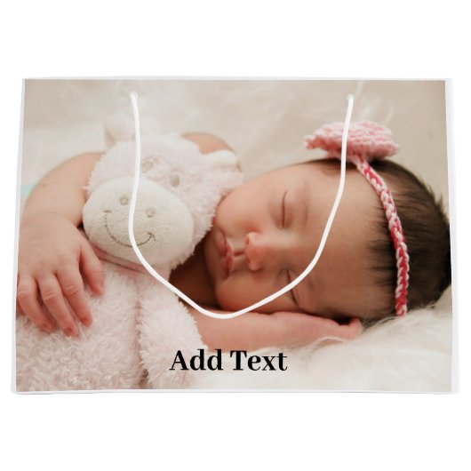 Maak Je Eigen Foto en Tekst Groot Cadeauzakje (Voorkant)