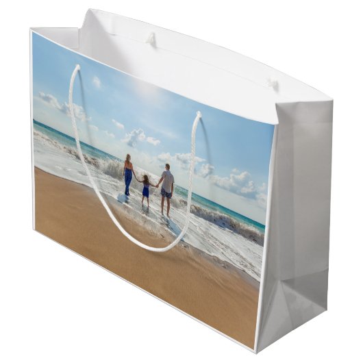 Maak Je Eigen Foto en Tekst Groot Cadeauzakje (Achterkant Gekanteld)