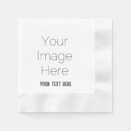 maak je eigen foto en tekst op maat feestpapier servet