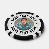 Maak je eigen foto en tekst poker chips (Enkel)