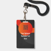 Maak je eigen foto- en tekstbadge badge (Achterkant met lanyard)