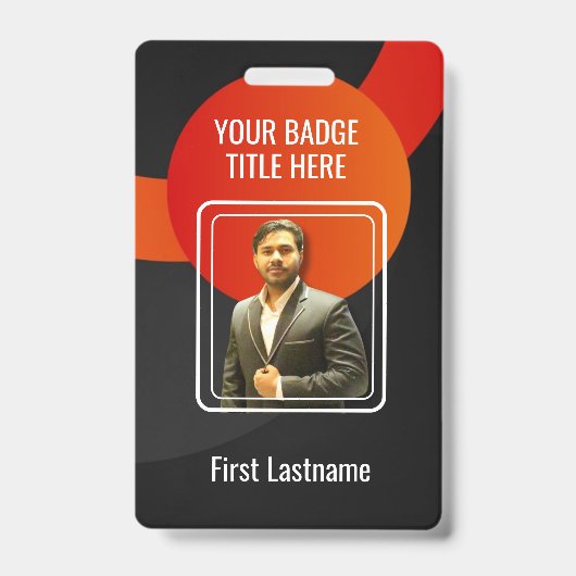 Maak je eigen foto- en tekstbadge badge (Voorzijde)