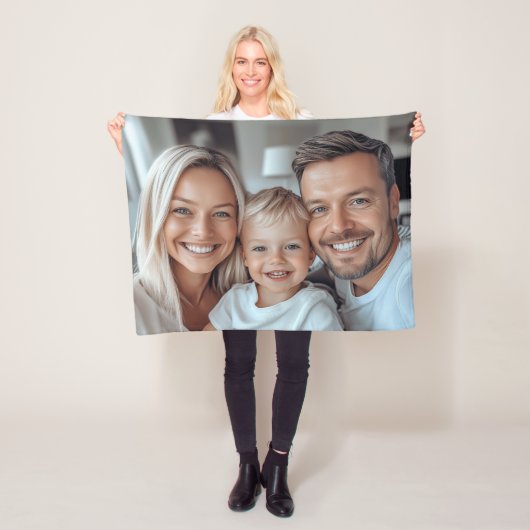 Maak Je Eigen Foto Fleece Deken (In situ)