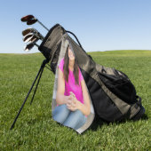 Maak je eigen foto golfhanddoek (Groen)