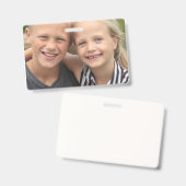 Maak Je Eigen Foto Horizontale Badge (Voor- en achterkant)