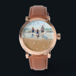 Maak Je Eigen Foto Horloge Cadeau<br><div class="desc">Aangepaste Foto Horloges - Uniek Eigen Ontwerp Persoonlijk Papa / Mama / Kinderen / Familie / Vrienden of Persoonlijk Horloge Foto Cadeaus Accessoires ( Kies Stijl ) - Voeg Je Foto / of Tekst / meer toe - Vergroot en verplaats of verwijder en voeg elementen toe / afbeelding met Aanpassing...</div>