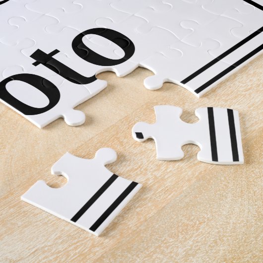 Maak je eigen foto Jigzaag Puzzle Online Sjabloon Legpuzzel (Zijkant)