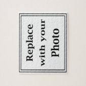 Maak je eigen foto Jigzaag Puzzle Online Sjabloon Legpuzzel (Verticaal)