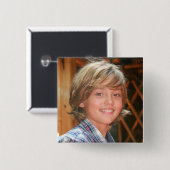 MAAK JE EIGEN FOTO KNOP VIERKANTE BUTTON 5,1 CM (Voorkant /achterkant)