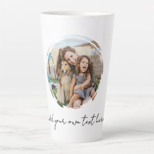 Maak Je Eigen Foto Latte Mok (Voorkant)