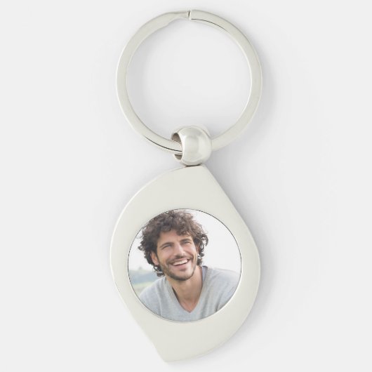 Maak je Eigen Foto Maatwerk Plaat Sleutelhanger (Voorkant)