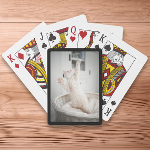 Maak Je Eigen Foto Met Zwarte Rand Pokerkaarten