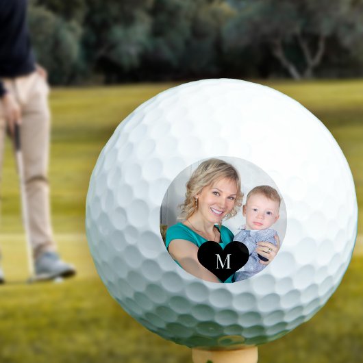 Maak je eigen foto monogram initiaal golfballen