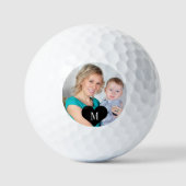 Maak je eigen foto monogram initiaal golfballen (Voorkant)