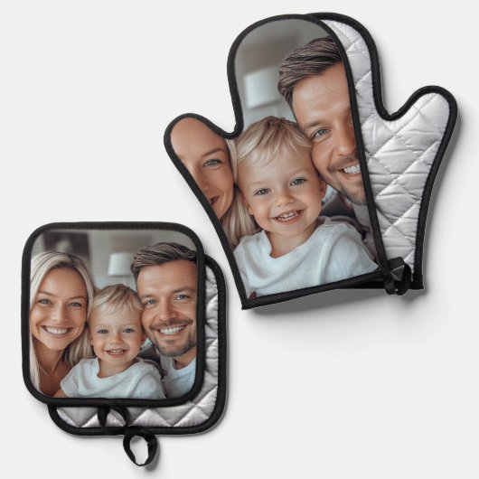 Maak Je Eigen Foto Ovenwant & Pannenlap Set (Voorkant / Achterkant)