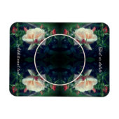 Maak je eigen foto Peach Rose And Buds Frame Magneet (Horizontaal)