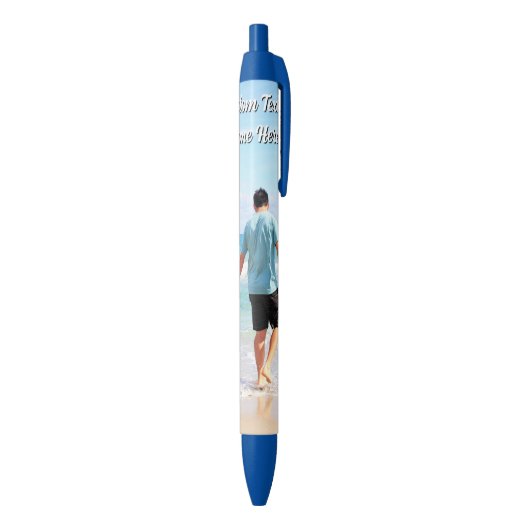 Maak Je Eigen Foto Pen Geschenk met Aangepaste Tek (Achterkant (Verticaal))