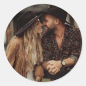 Maak Je Eigen Foto Ronde Sticker (Voorkant)