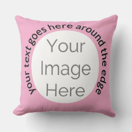 maak je eigen foto roze kussensloop kussen