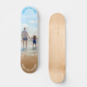 Maak Je Eigen Foto Skateboard met Aangepaste Tekst (Voorkant)