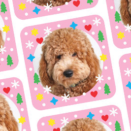 Maak Je Eigen Foto Sticker Vakantie Hart Roze