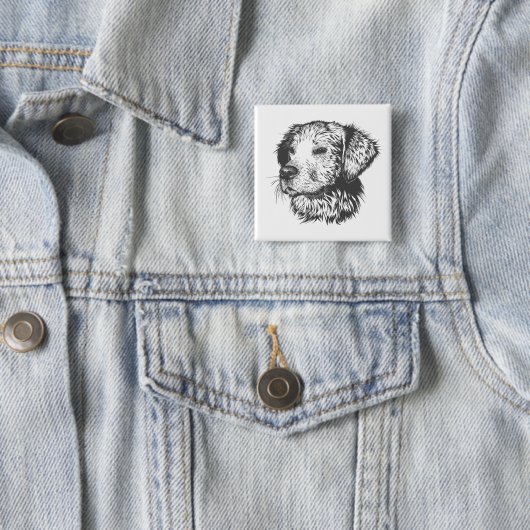 Maak Je Eigen Foto Vierkante Button 5,1 Cm (In situ)