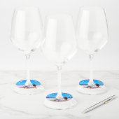 Maak Je Eigen Foto Wijn Glas Labels Aangepaste Tek (Set)