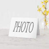 Maak je eigen fotoblaadje kaart (Gele Bloem)